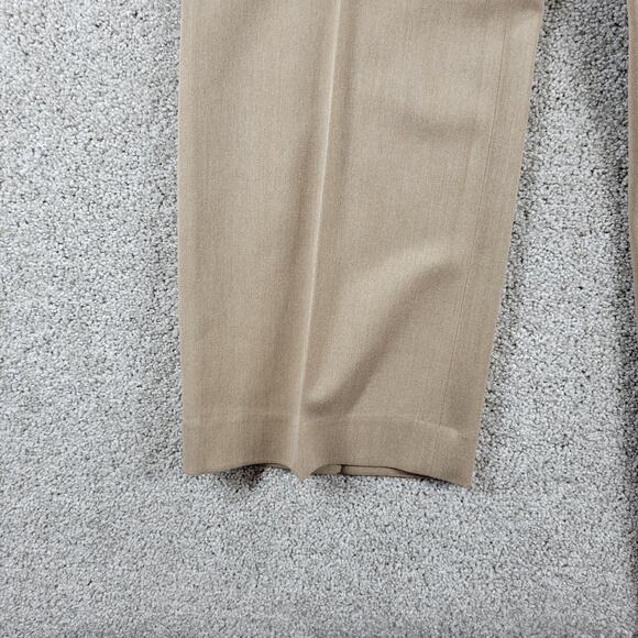 Talbots Womens Signature Straight Pants 12 Khaki Beige Office Career‎ Trouser - Picture 9 of 12